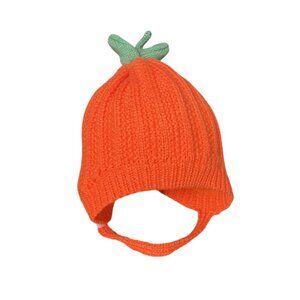 Cat & Jack Baby Orange Knitted Pumpkin Hat NWT